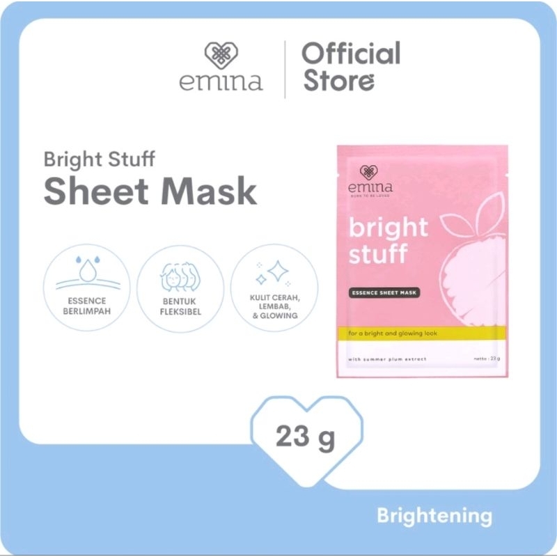 Emina Bright Stuff Essence Sheet Mask 23gr