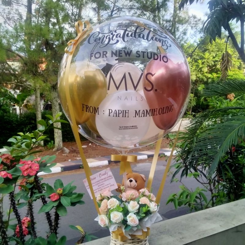 (READY ) BUKET JUMBO ROTAN( isi bunga/boneka/balon foil)