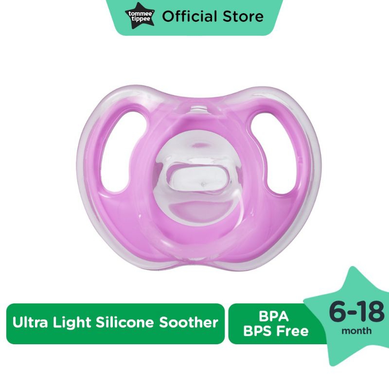 Tommee Tippee Ultra Light Silicone Soother  - Dot Empeng Bayi