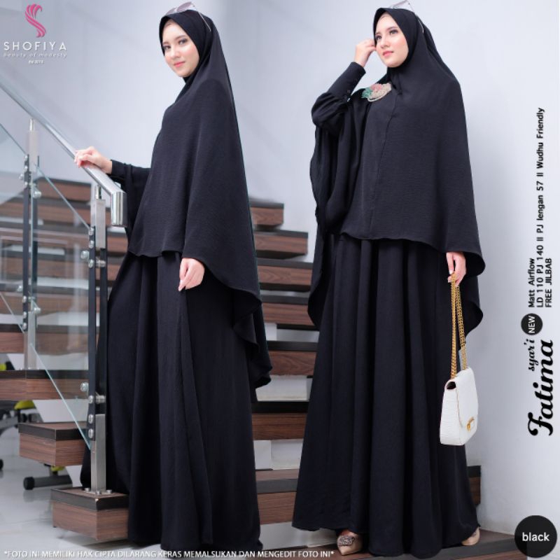 Fatima Syari ori shofiya / gamis syari shofiya / original shofiya