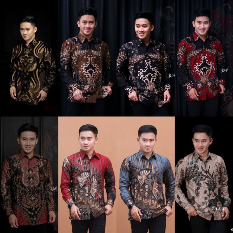 Kemeja BATIK Pria Lengan panjang size M L XL XXL