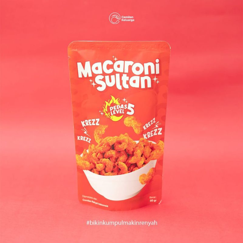 

Makaroni sultan tersedia 5 rasa kemasan 50gr