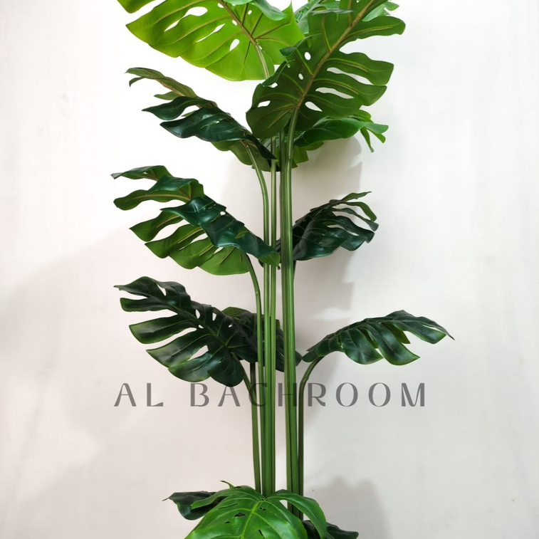 POHON ARTIFICIAL DAUN MONSTERA MY 170CM RB6054 PLASTIK DEKORASI RUMAH POHON PALSU DAUN PLASTIK HOME DECOR