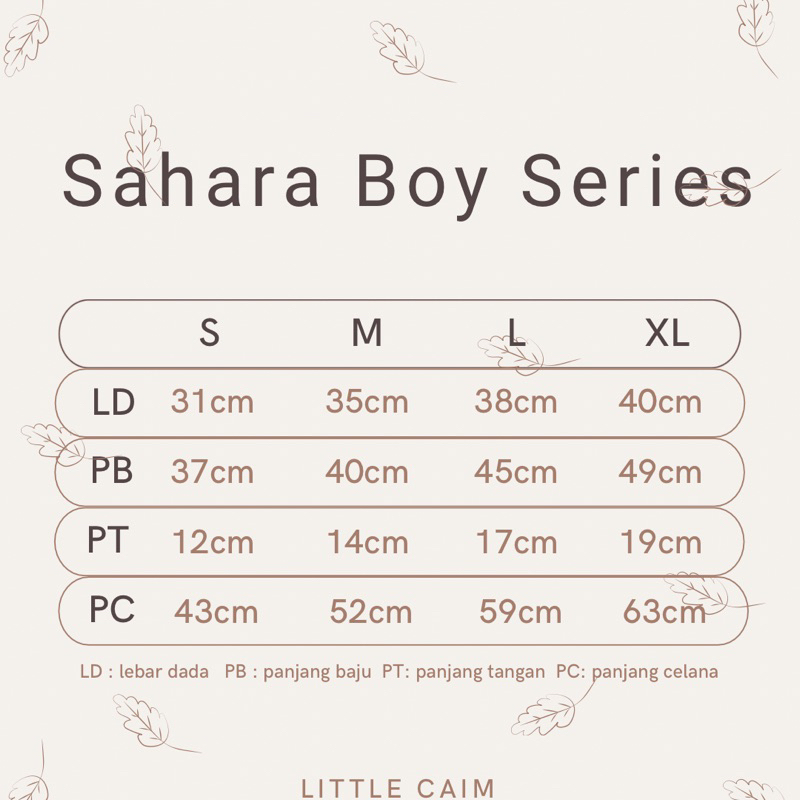 LITTLECAIM - SAHARA RAYA SERIES | baju anak couple