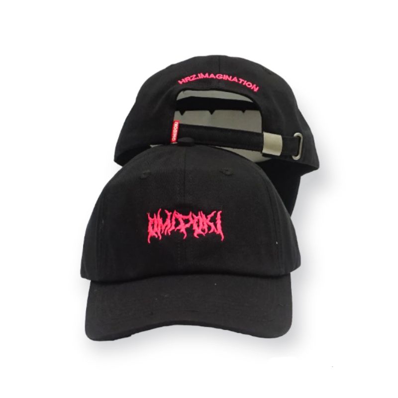 Omidoki Topi Polocaps Hitam Mgnta