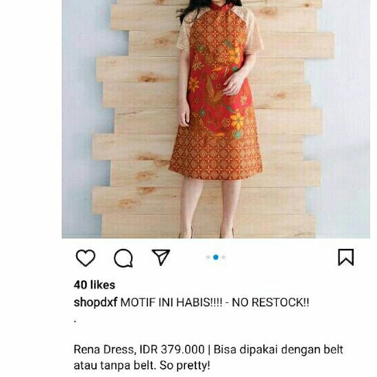 Dress batik Preloved merk Dxf Batik