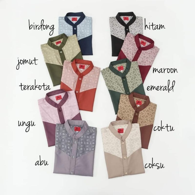 Kemko Kemeja Koko Rumah Hafidzah RH Polmo