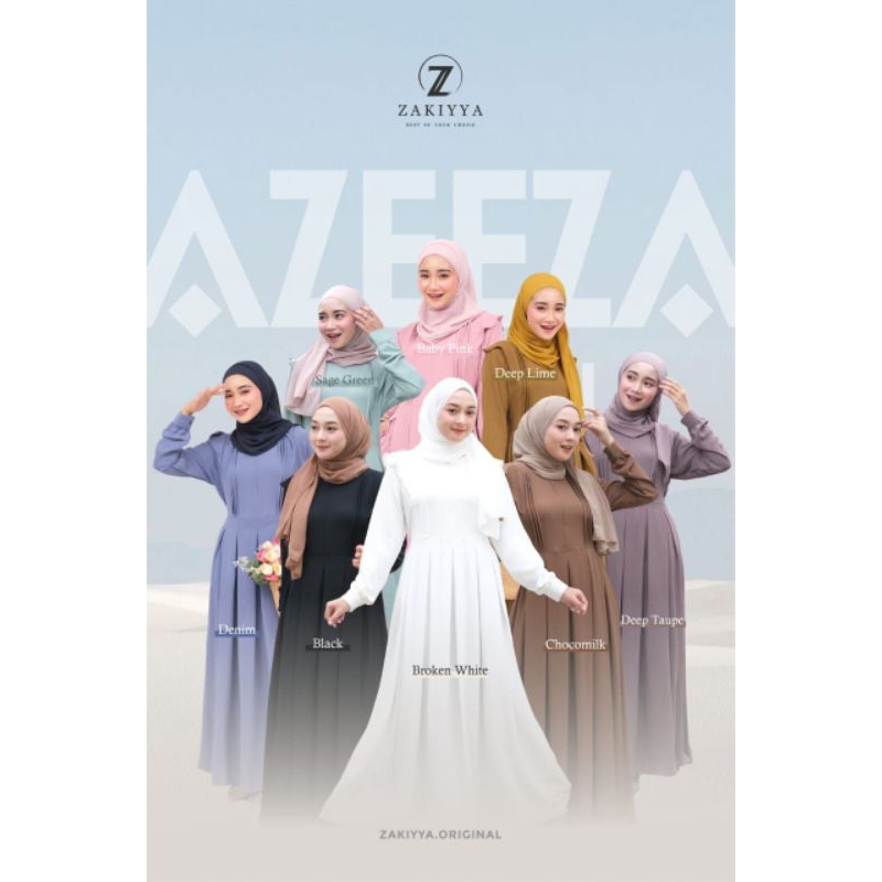 Ready - Azeeza Syar'i by Zakiyya Original // Dress Azeeza Premium