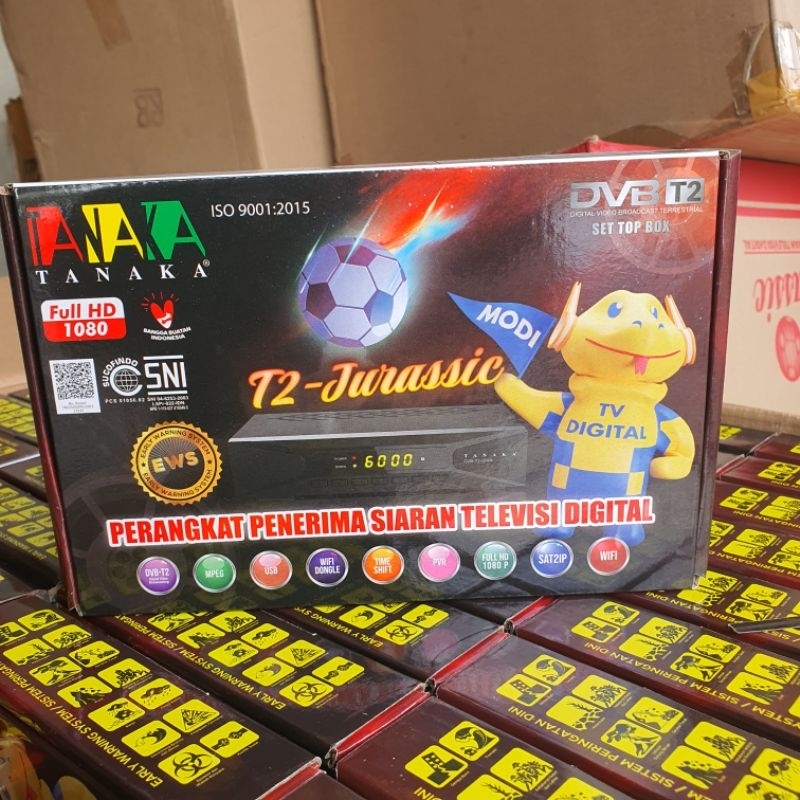 STB DVB T2 SET TOP BOX  TANAKA TYPE JURASSIC HARGA PROMO