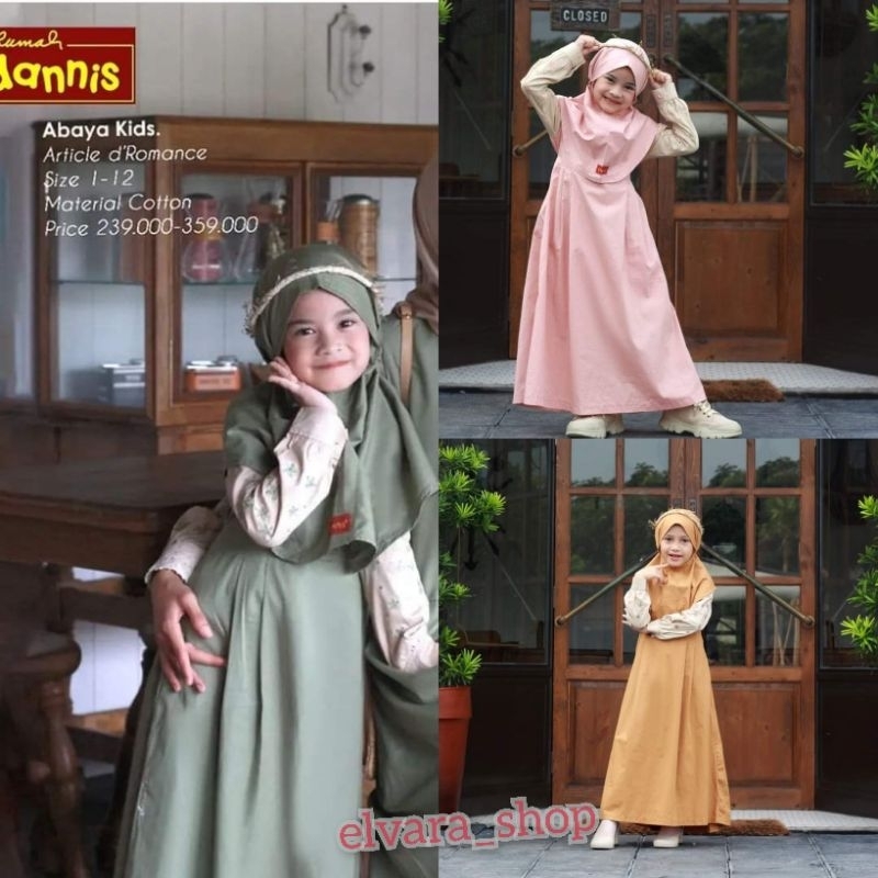 Baju Gamis Anak Couple DANNIS D'Romance JKPL 0803 Dusty Pink - Brown - Articoke