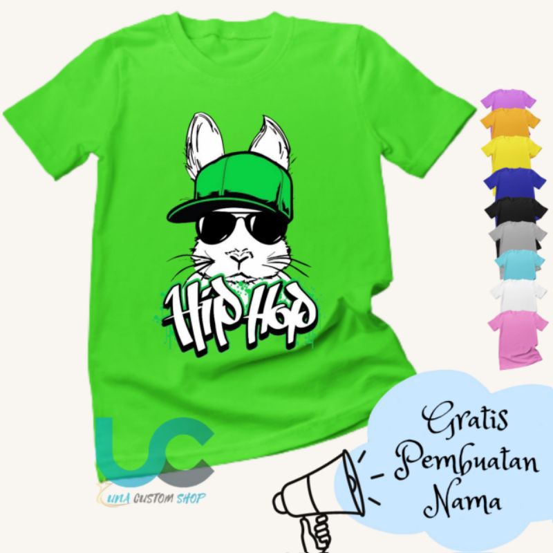 Kaos Anak Hip-Hop | Baju Anak Hip-Hop | Kaos Anak Sablon | Kaos Anak Custom Terbaru (FREE NAMA)