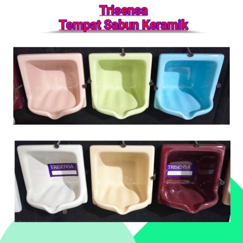 TS 2 Tempat sabun keramik/ tempat sabun kamar mandi/ tempat sabun merk trisensa/ tempat sabun kamar 