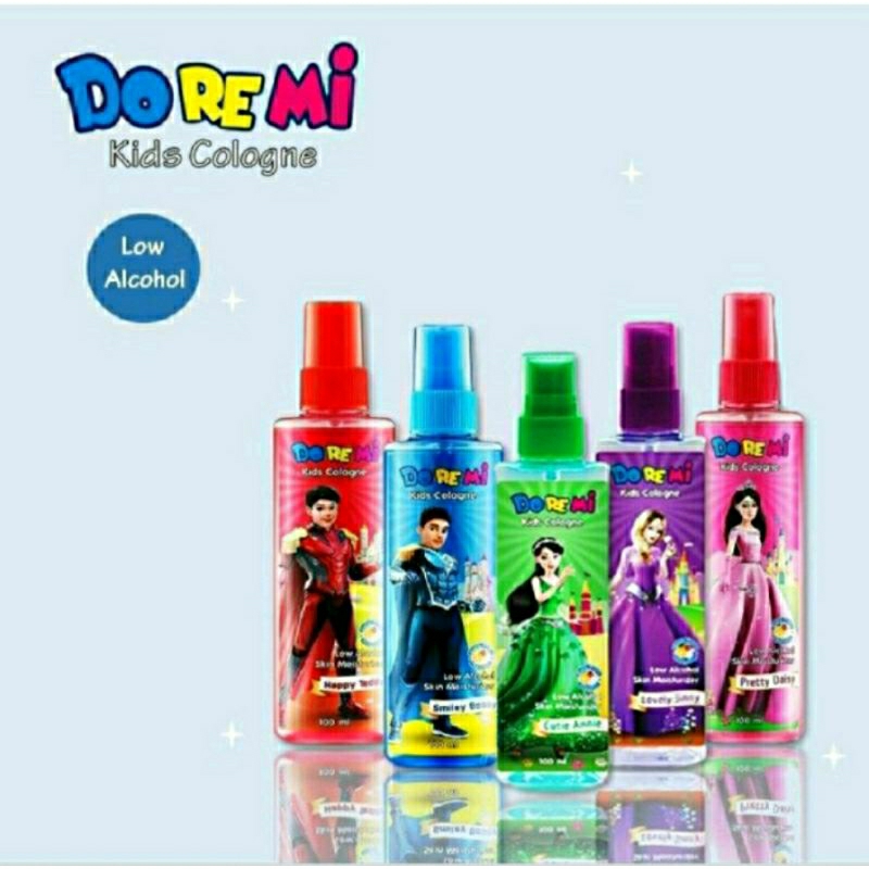 Doremi Kids Cologne Low Alcohol | Skin Moisturizer 100ml, 60ml | Parfum Murah Tahan Lama