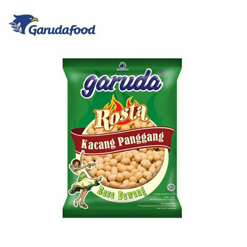 

Garuda Kacang Rosta Panggang Rasa Bawang 100gram isi 3 pcs