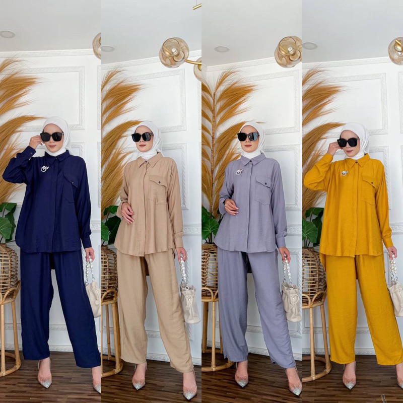 BASIC ARABIA ONE SET || LINEN ARABIAN CRINKLE