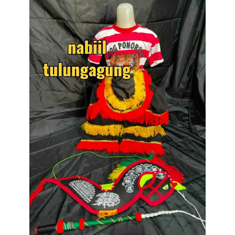 setelan kaos reog ponorogo kuda lumping spon cambuk