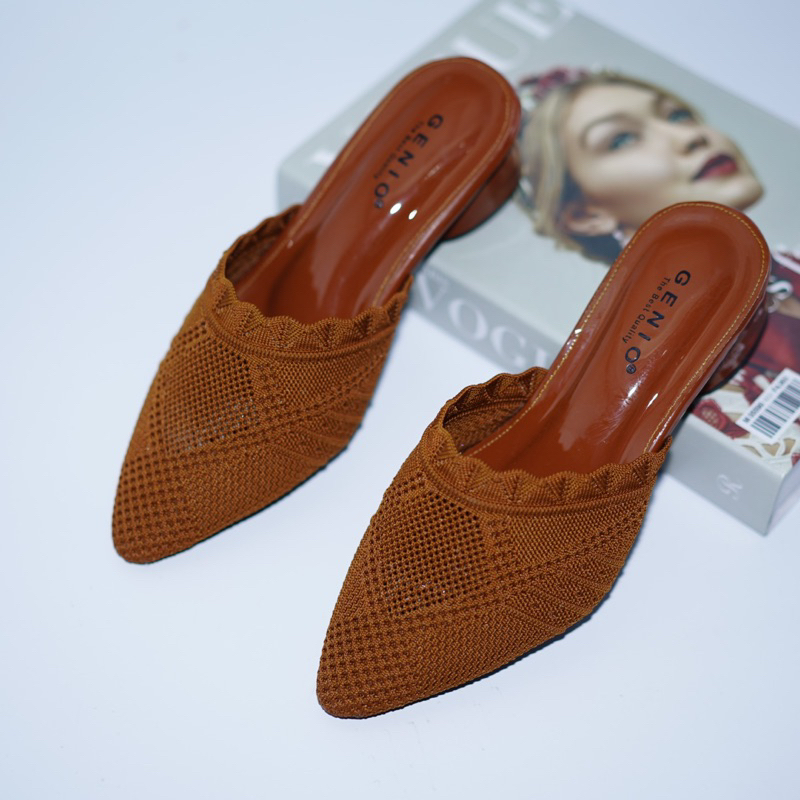 Sandal Wanita Hak Tahu Rajut Impor