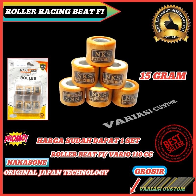 ROLLER ROLER BEAT FI POP BEAT ESP BEAT STREET SCOOPY FI VARIO KARBU 15 GRAM GR ORIGINAL NAKASONE