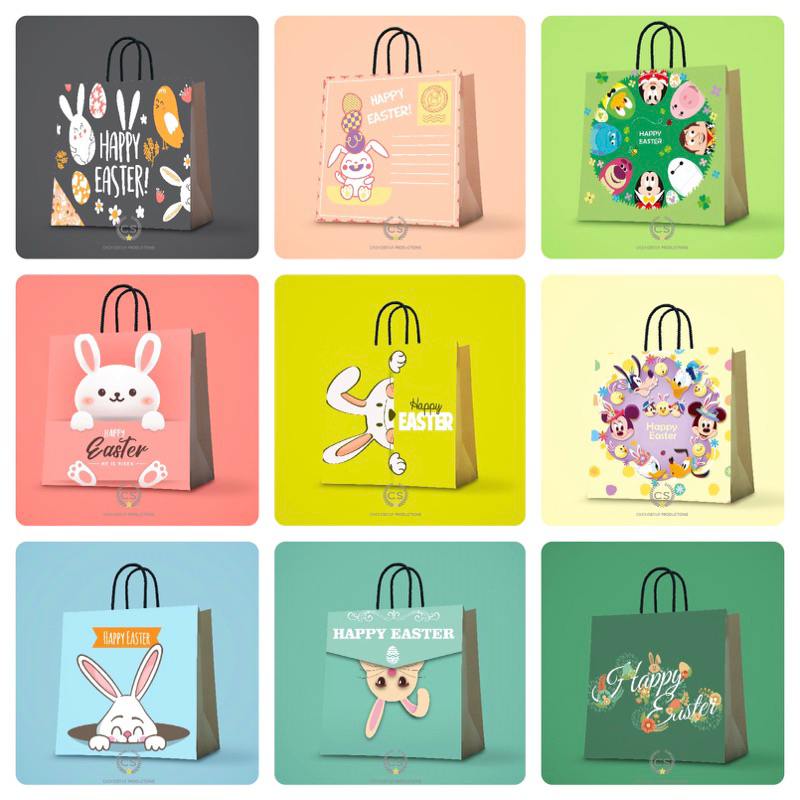 

Paper bag Easter Paskah Tas Telur Paskah Goodie Bag Tas Kado Tas Kertas Hampers Paskah