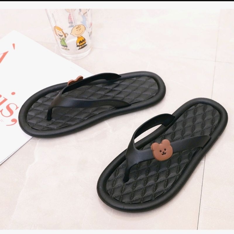 sandal slop wanita sandal kokop cat model embos