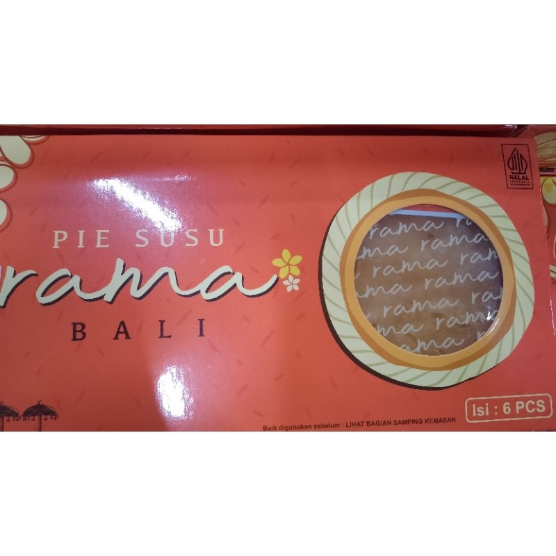 PIE SUSU RAMA ISI 6PCS RASA ORIGINAL ASLI KHAS BALI FREE BUBBLEWRAP