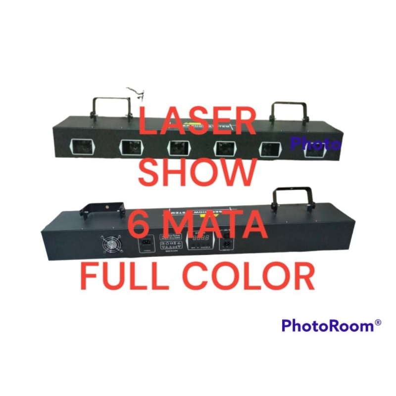 Lampu Laser show 6 Head full color