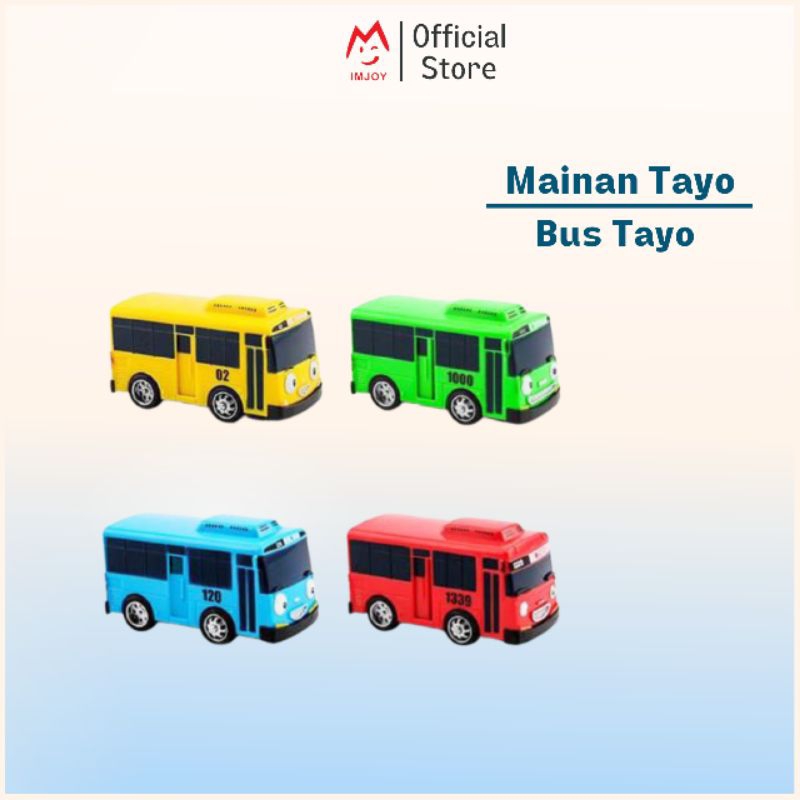 Mainan Mobil Tayo Mainan Bus Tayo Pullback Ditarik Berjalan Sendiri