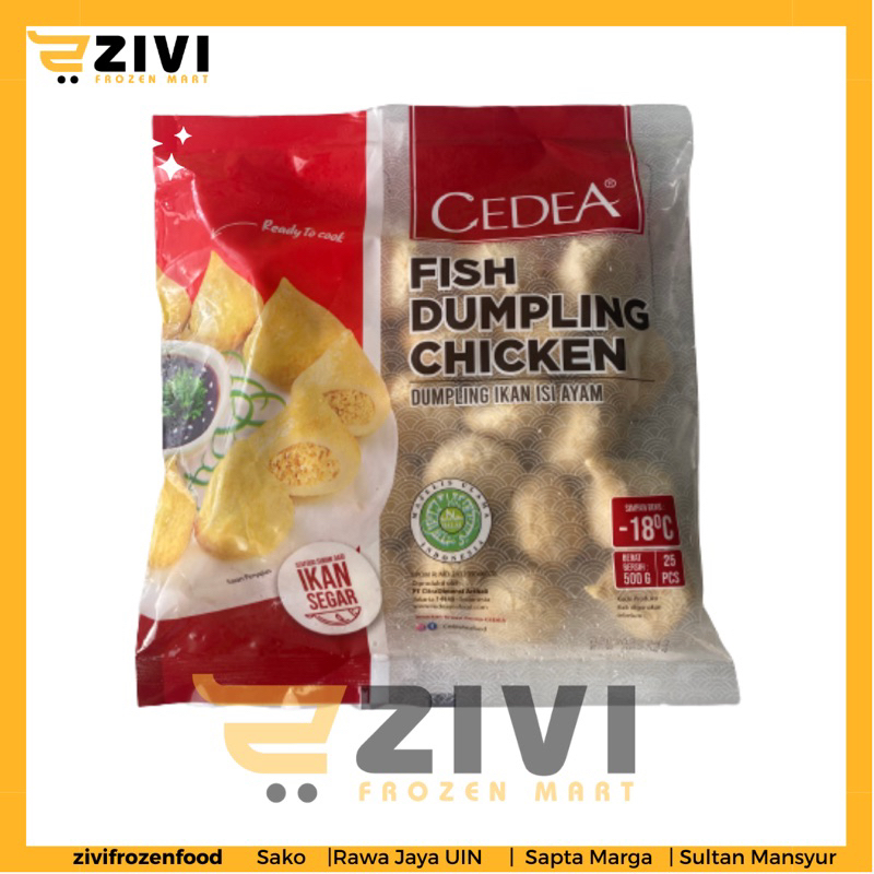 

Cedea Fish dumpling chicken 500g / dumpling ayam