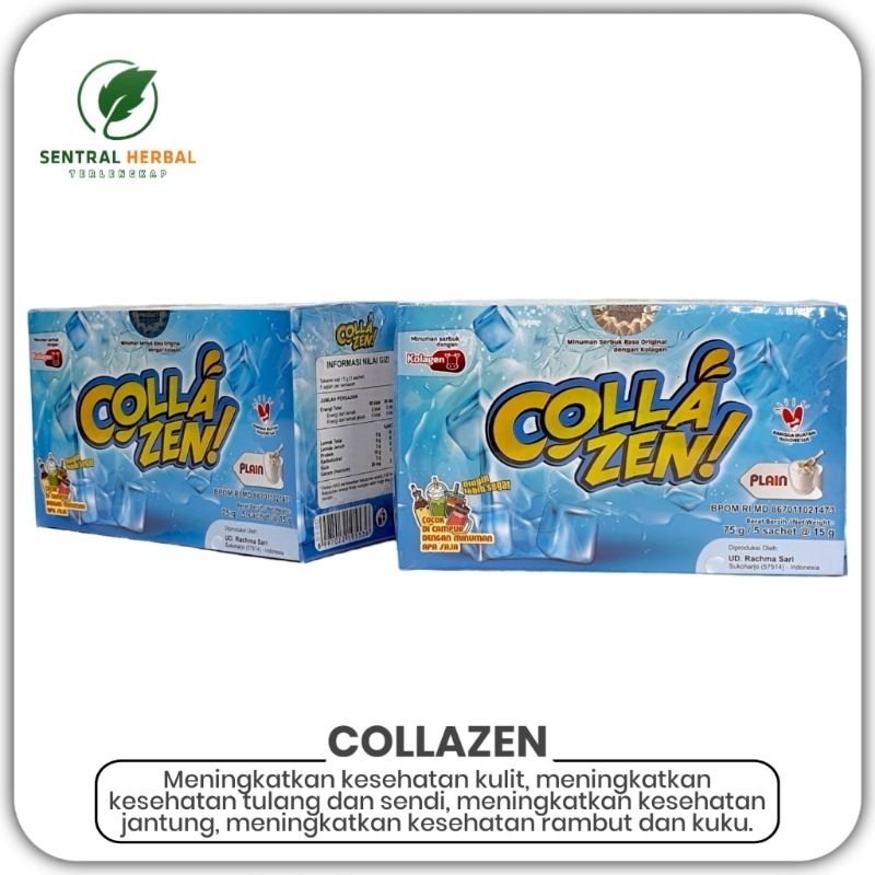 

Collazen Al-Ghuroba Minuman Serbuk Kolegen Rasa Original Berat 75 Gram 5 Sachet @15 Gram