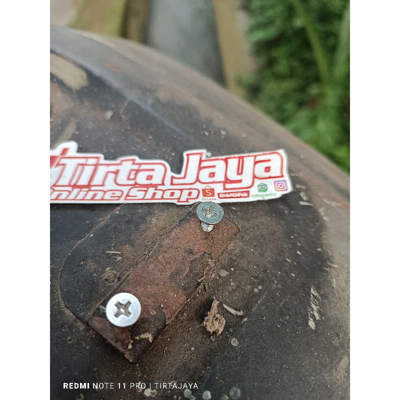 baut stainles tutup tangki honda gl 100 gl pro max stainles model obeng plus