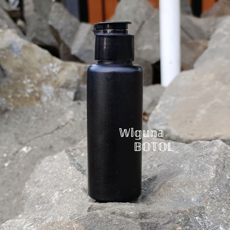 Botol Fliptop 100ml Hdpe / Botol hdpe 100ml hitam Tutup Fliptop Jamur