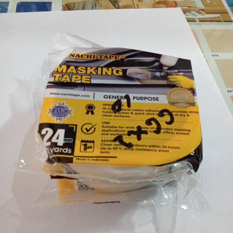 

Isolasi Kertas , Masking Tape , Nachi Tape lebar 1 inc TBSJU