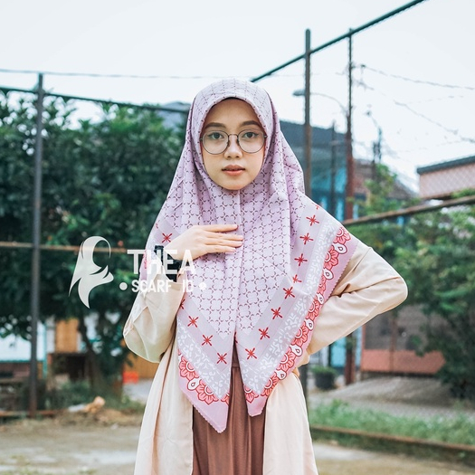 PAKET USAHA PROMO SEGI EMPAT HIJAB PREMIUM VOAL LASER CUT MOTIF WARNA CORAK