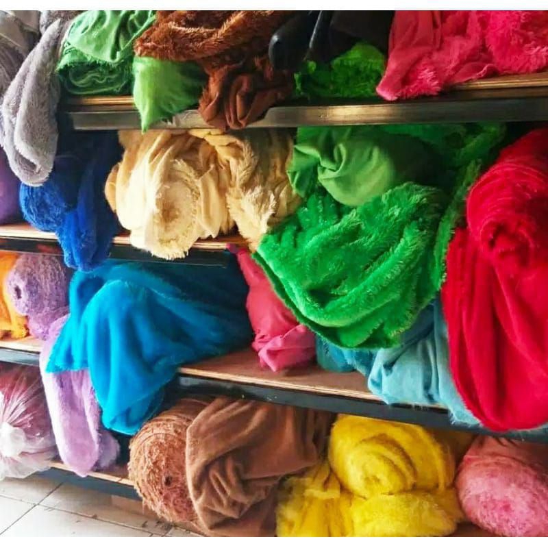 kain bulu rasfur lembut meteran