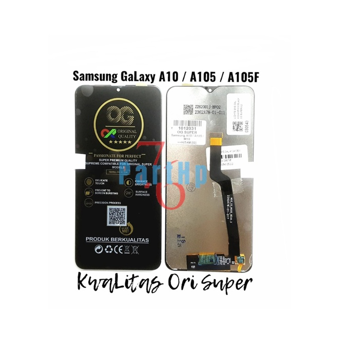 Lcd Touchscreen Fullset Kwalitas Ori Super Samsung Galaxy A10 - A105 - A105F - Hitam