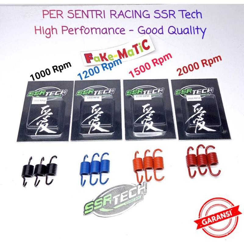 PER SENTRI KAMPAS OTOMATIS GANDA RACING 1000 RPM 1200 RPM 1500 RPM 2000 RPM BEAT VARIO SPACY MIO XRIDE XEON GRADE A