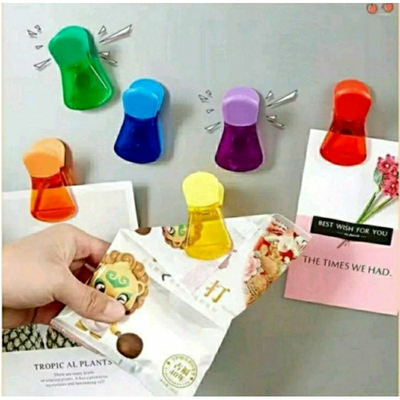 

Clip Food Magnet Klip Sealing Snack Tempelan Magnet Kulkas Klip Jepit