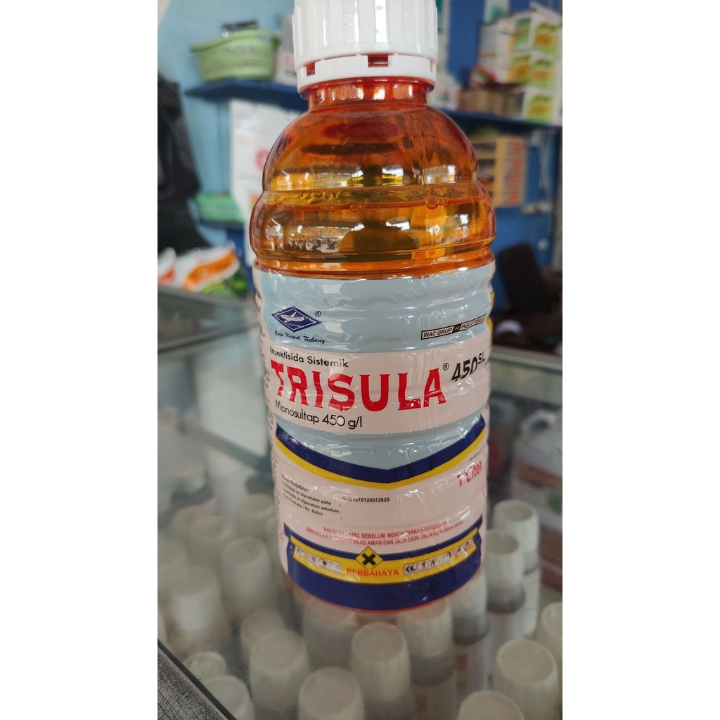 Trisula 450 SL Insektisida Monosultap 1L Cap Kapal Terbang