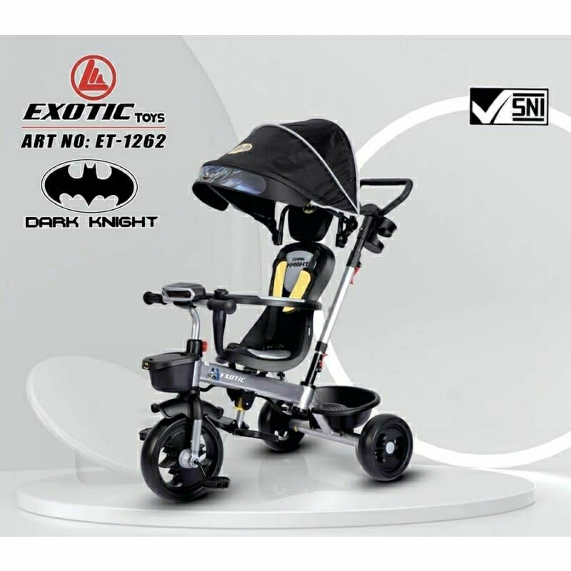 Sepeda Roda Tiga 3 Anak Sepeda Stroller Tricycle Exotic ET 1261-1 , ET 1262 , ET 1265 , ET 1267 , ET 1268 , ET 1269, Aviator AT 7711, AT 7702