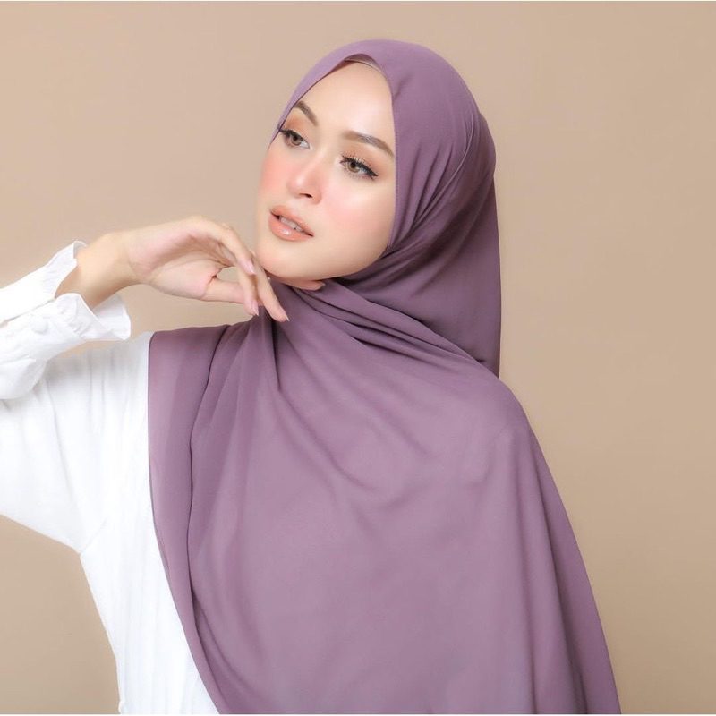 Pashmina Oval Cerutu Baby Doll | Pashmina Oval Ceruty Baby Doll Premium bagus