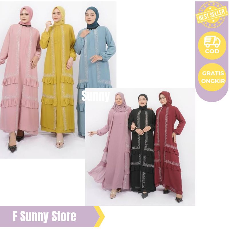 GAMIS MODEL SUSUN UKURAN JUMBO | DRESS LEBARAN
