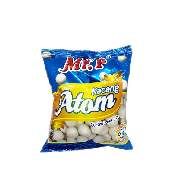 Kacang Atom Original dan Pedas MR. P 100 gram