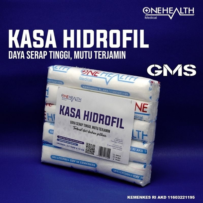 Kasa Hidrofil 4 Yard X 10 cm Onehealth Per Pack / Kasa Gulung