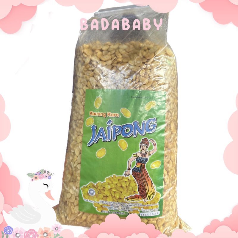 

JAIPONG KACANG KORO KUPAS 1 BAL 3KG SNACK LEBARAN