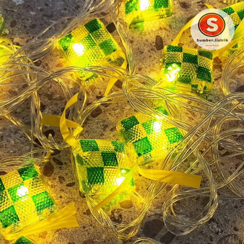 Lampu hias lebaran lampu hias bentuk ketupat / Lampu Natal