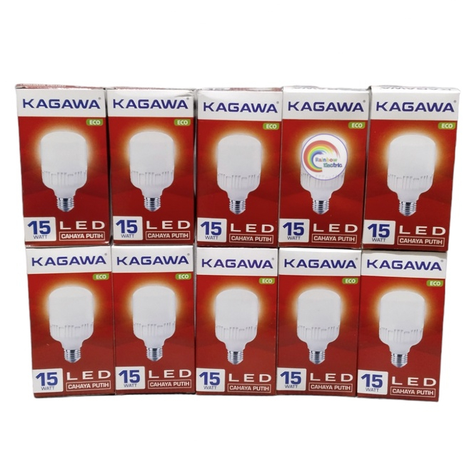 Paket 10 Pcs Kagawa ECO Lampu LED Capsule 15 Watt