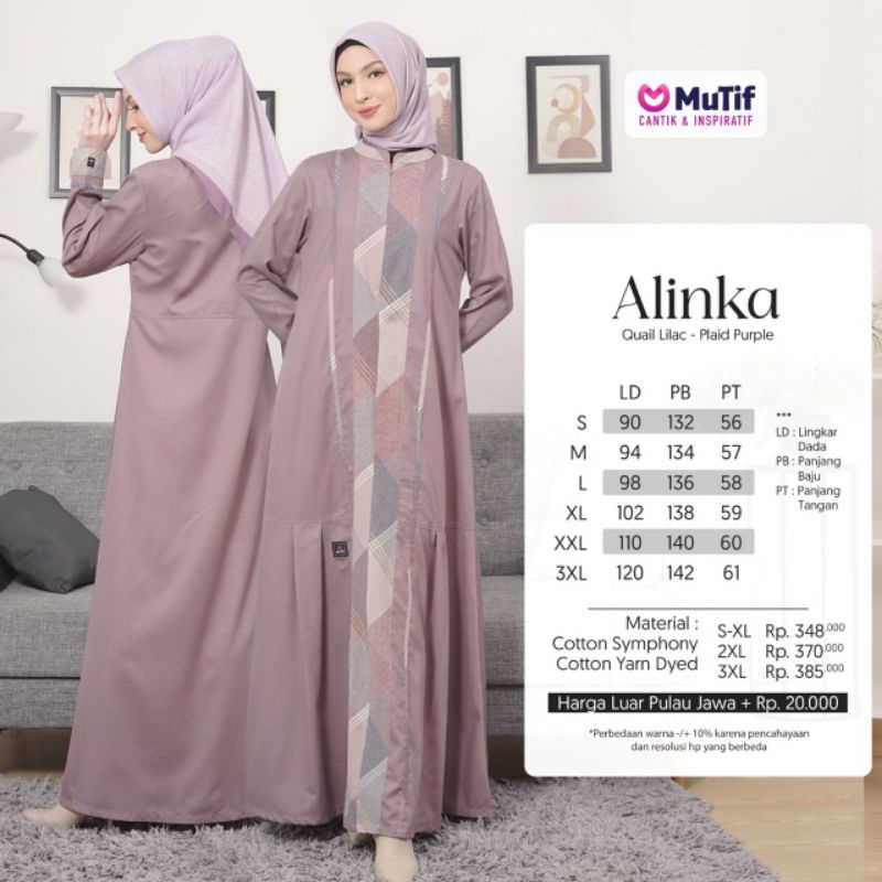 SARIMBIT MUTIF 2023 SARIMBIT ALINKA QUAIL LILAC PLAID PURPLE KOKO ALINSKI GAMIS ALINSKI