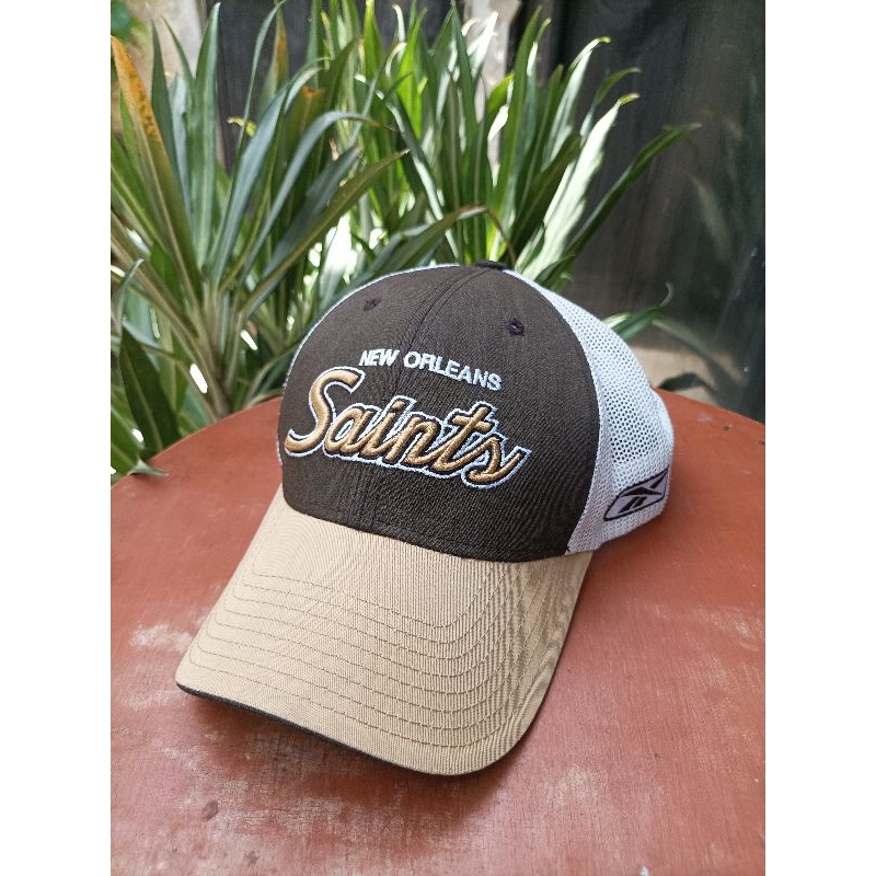 Topi Reebok NFL New Orleans Saints Trucker Cap Caps Hat Hats