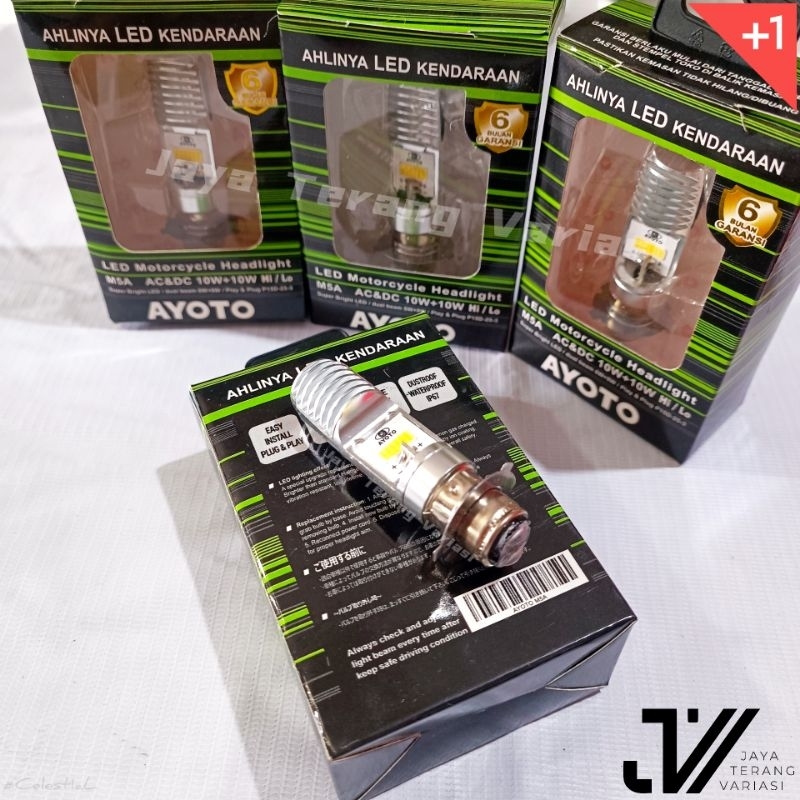 Lampu LED motor AYOTO M5A  AC/DC 10WATT BEBEK KAKI 3 /AYOTO M5A H6 KAKI 3