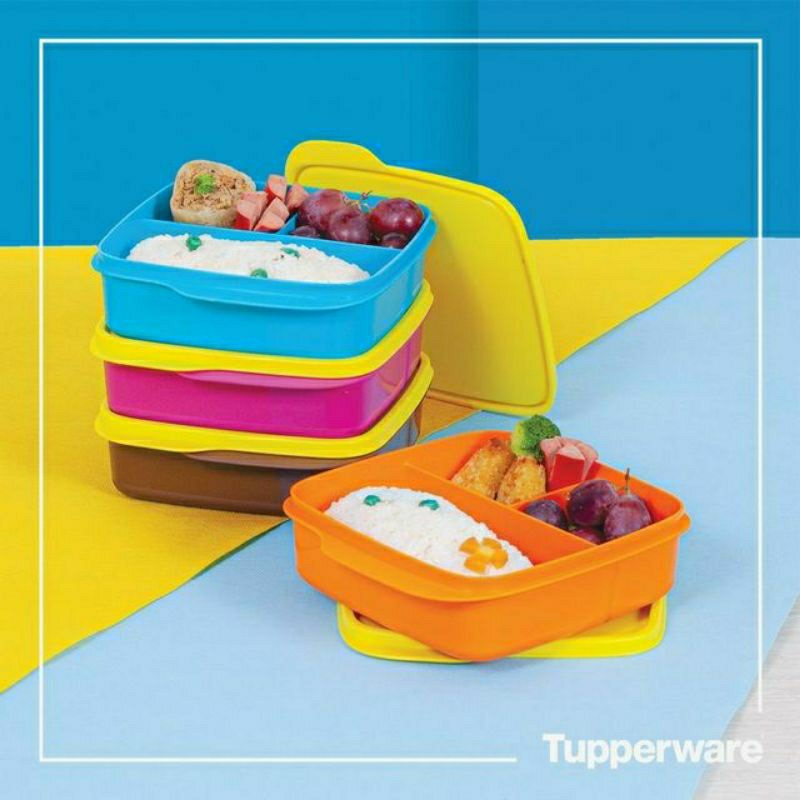 tempat makan anak tempat bekal wadah nasi Tupperware Lolly Tup